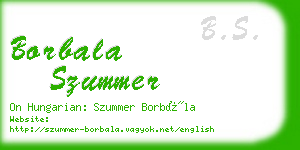 borbala szummer business card